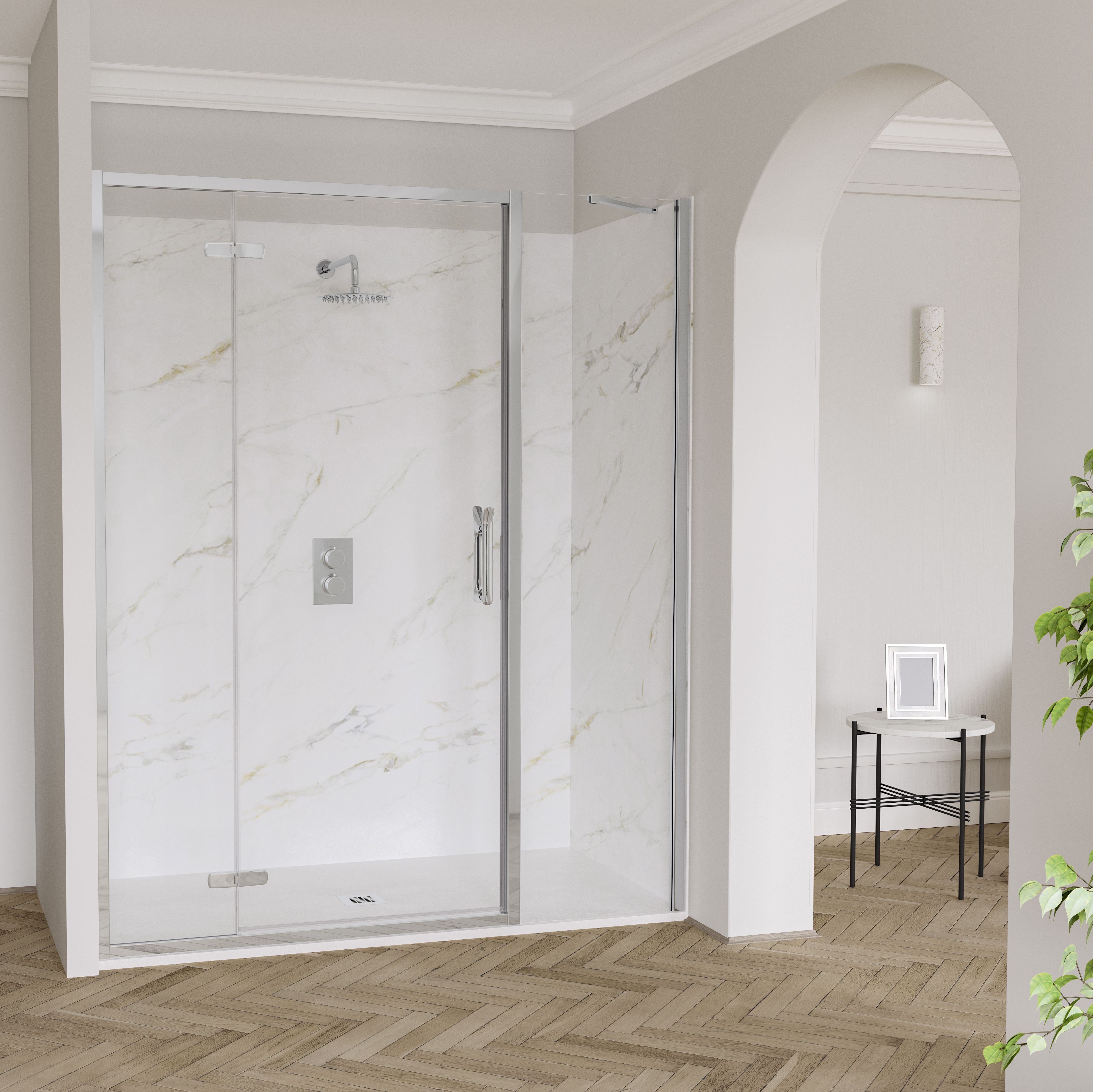 Hinge & Inline Door with Inline Panel