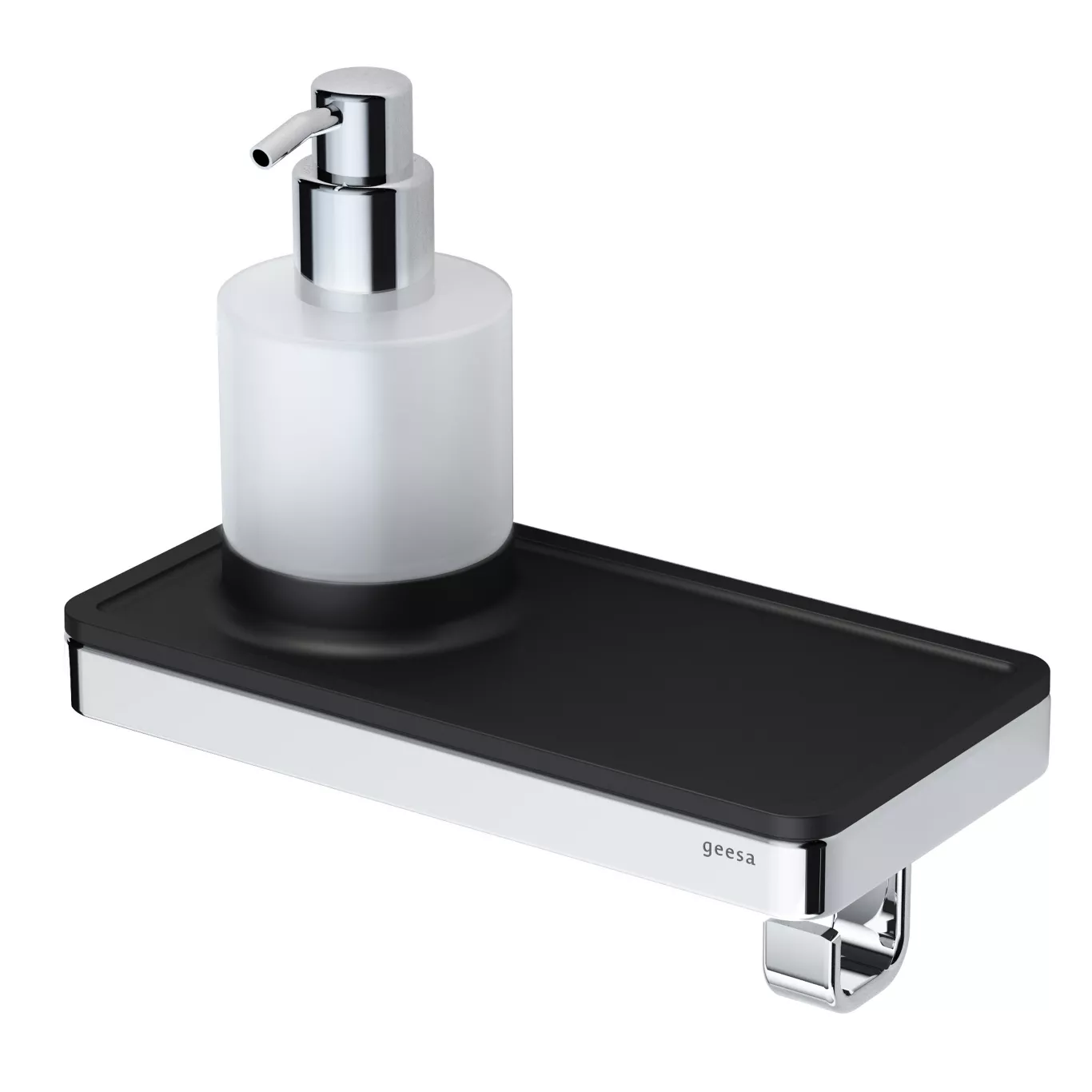 A soap dispenser and stand from the Geesa Range