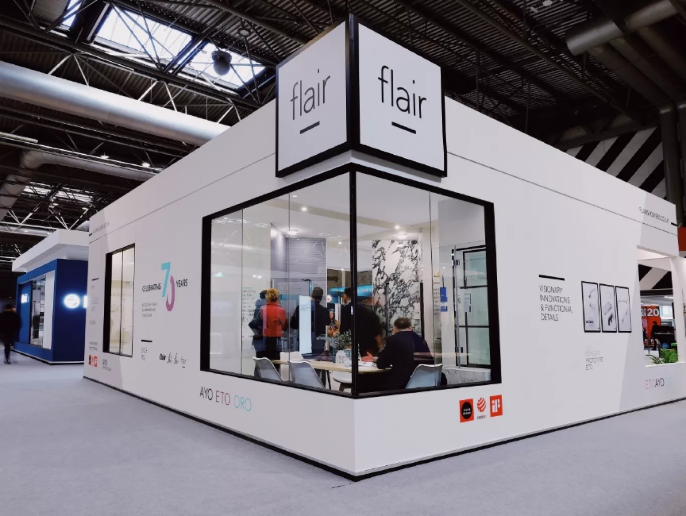 The Flair Stand from the 2022 Cersaie Trade Show in Bologna, Italy.