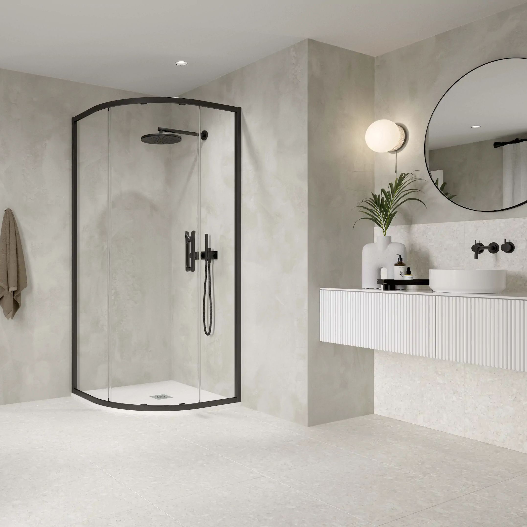 One Door Sliding Quadrant