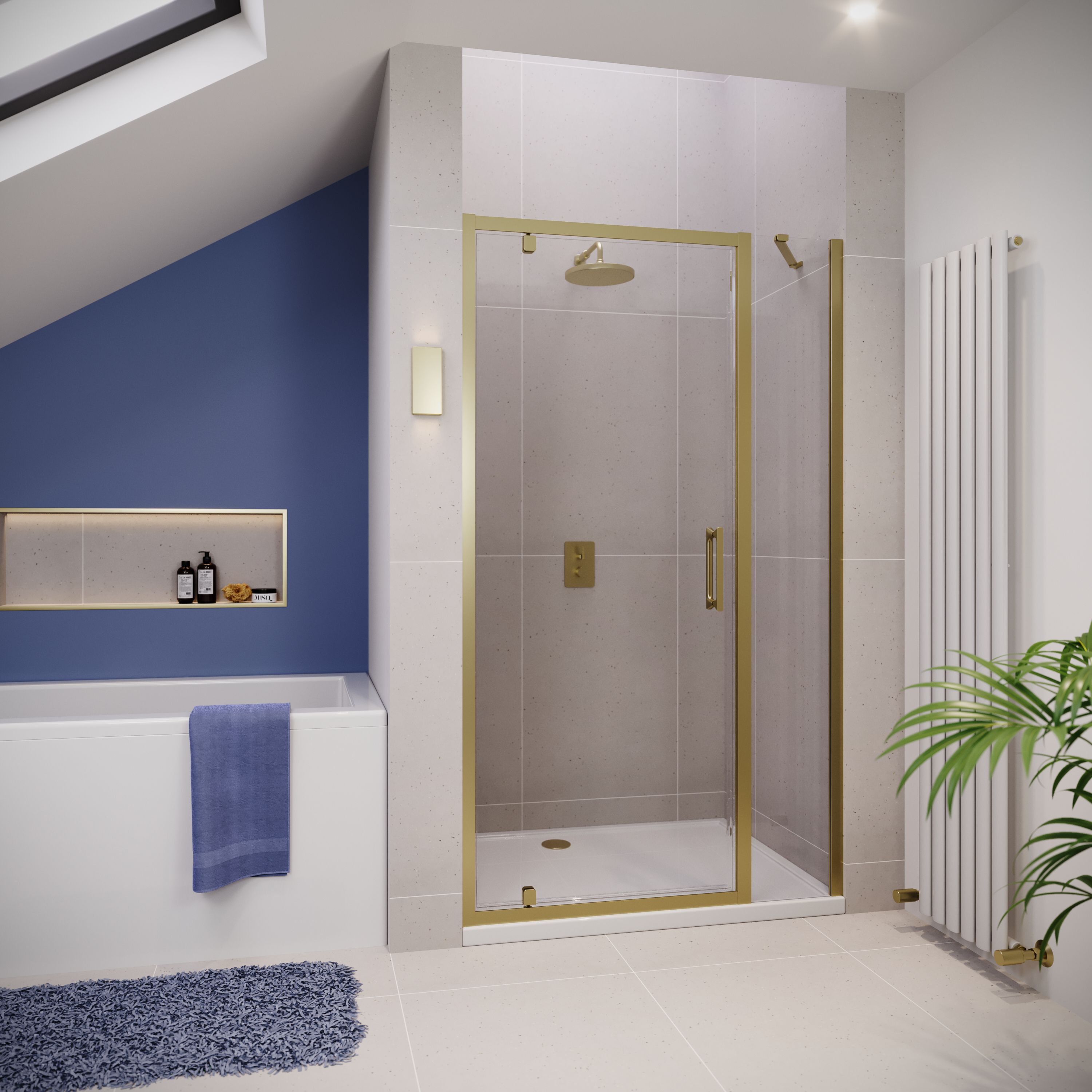 Pivot Door with Inline Panel