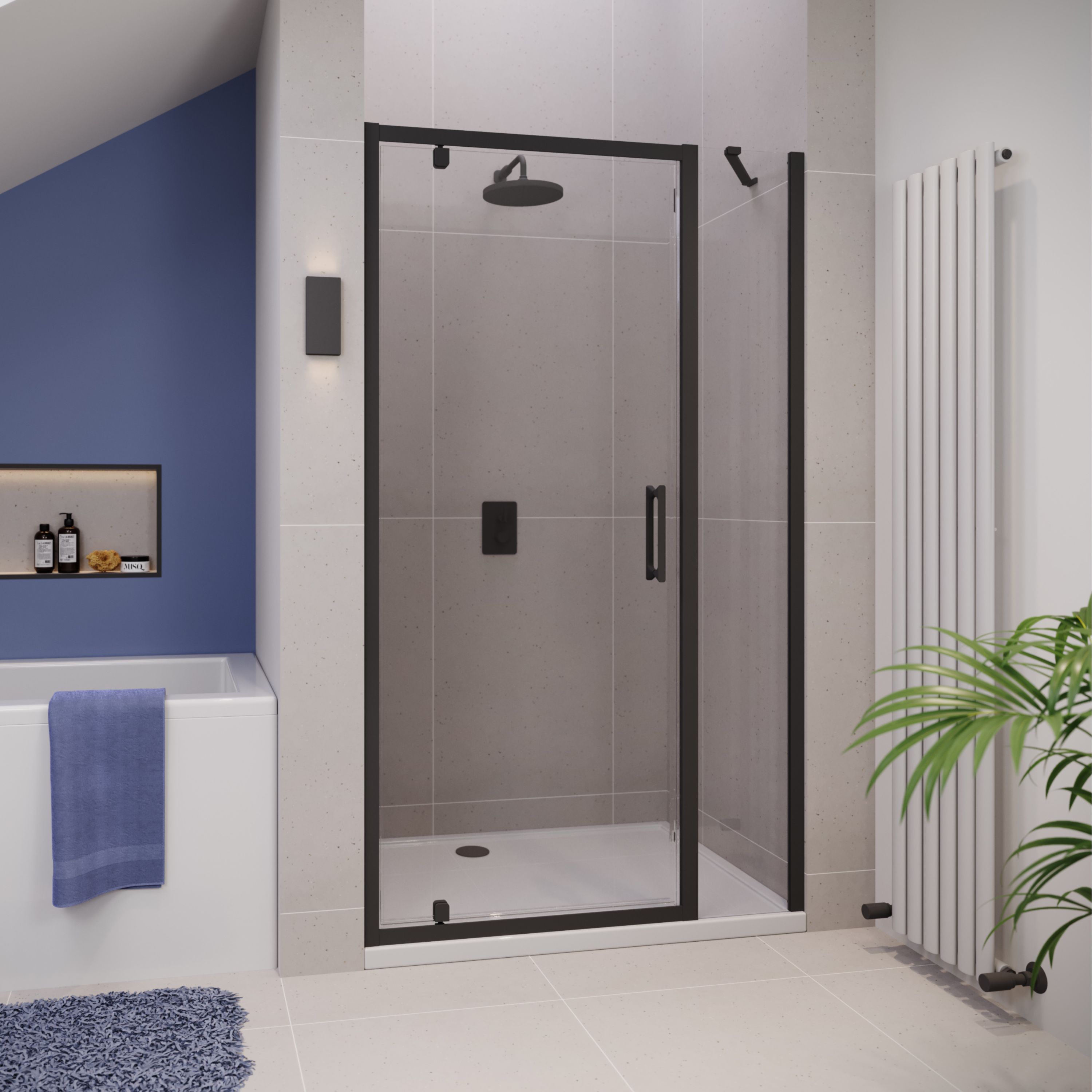 Pivot Door with Inline Panel