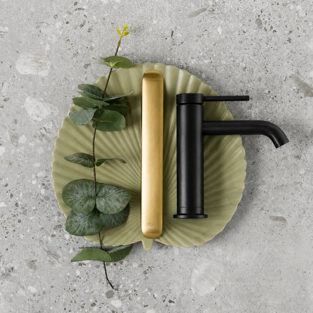 Brushed Brass and Black