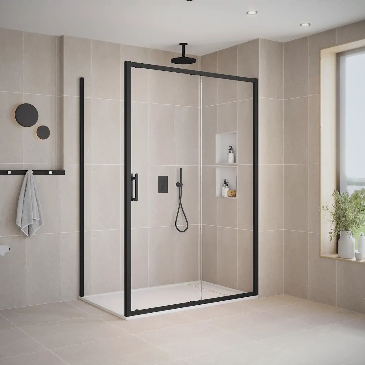 Slider Door with Side Panel
