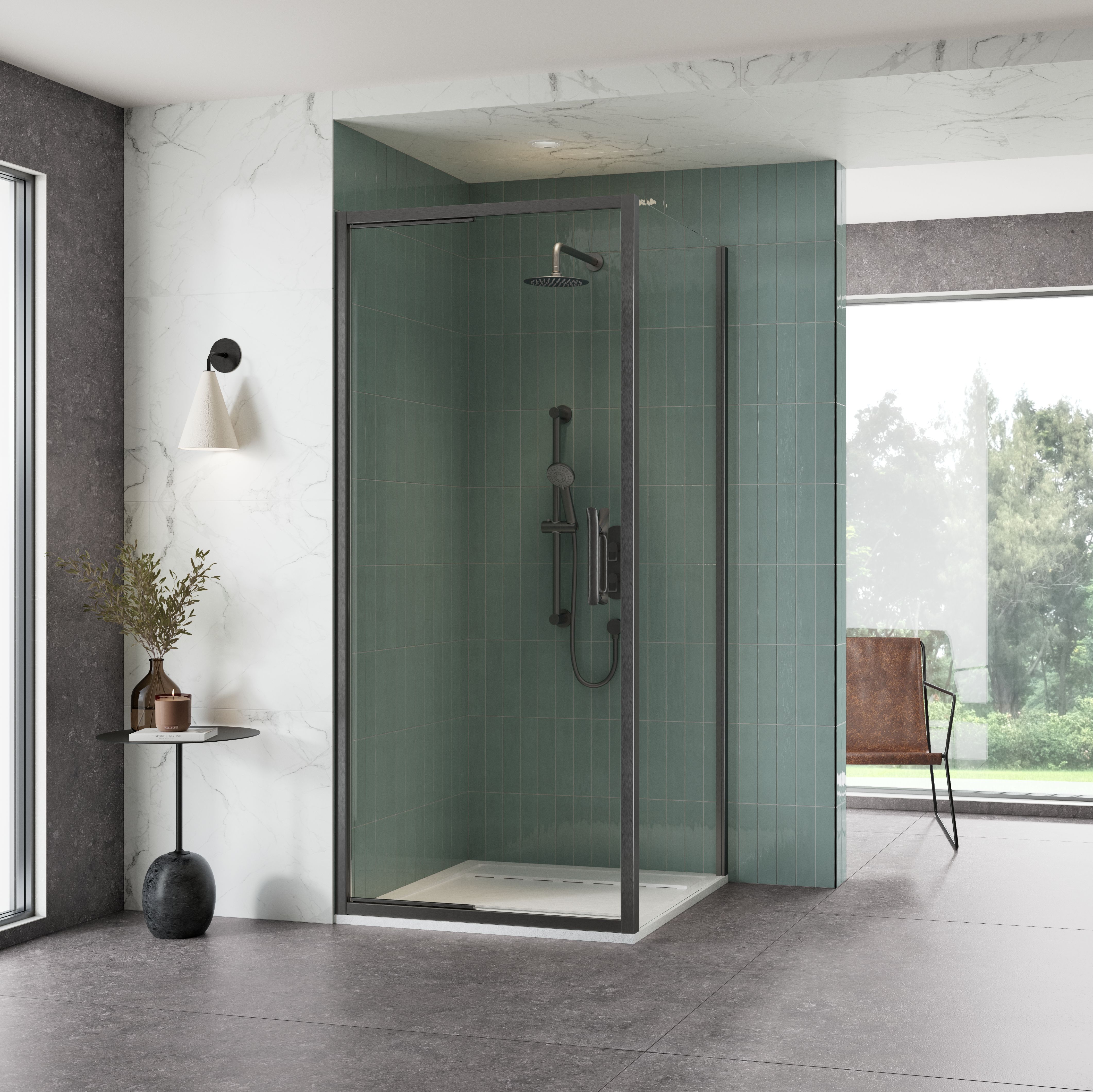 Infold Door with Side Panel