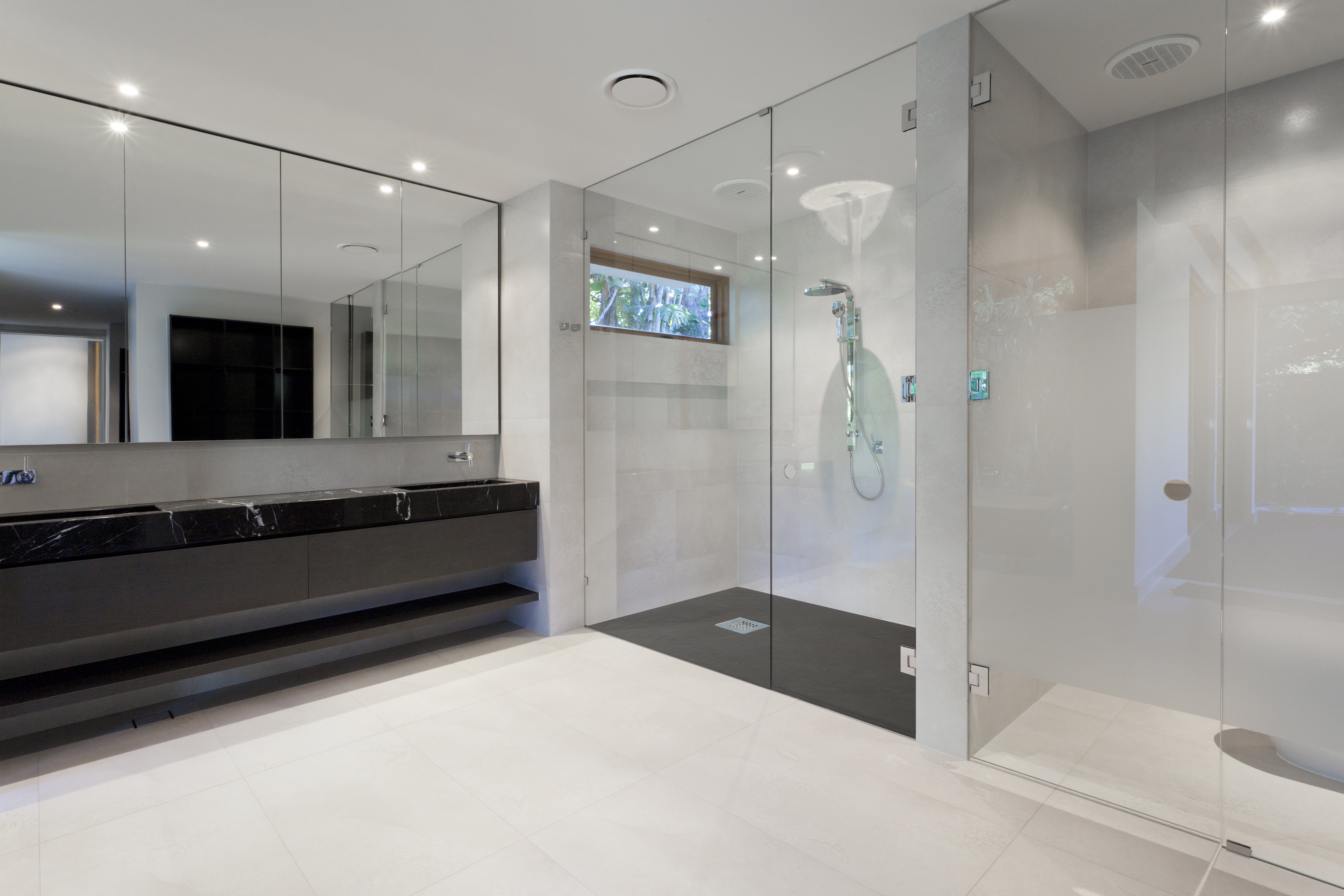 Gemstone Graphite Black Square Wetroom Design