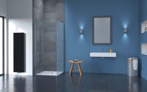 Flair Frameless Corner Pivot Door